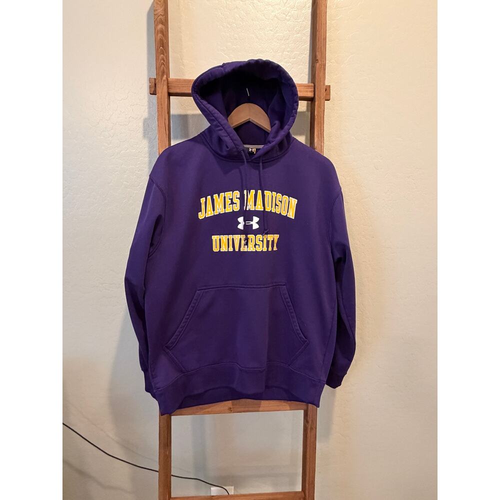 Under Armour James Madison University Purple Fleece Hoodie Men’s MD JMU Pullover